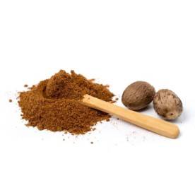 Grounded nutmeg powder