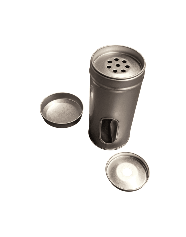 Pot à épices aluminium avec doseurs