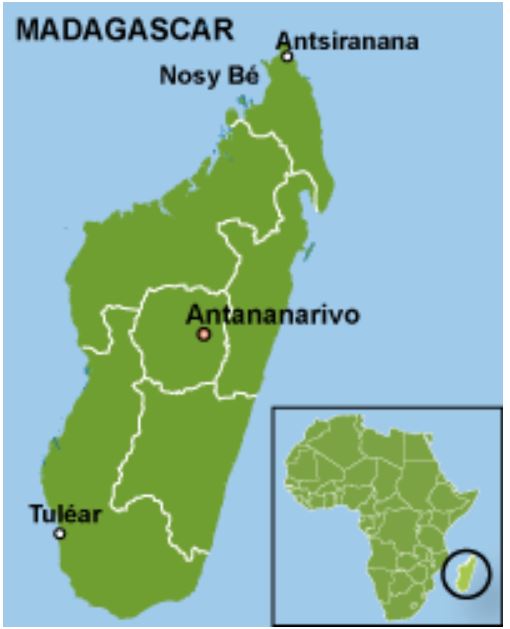 map of Tulear Madagascar